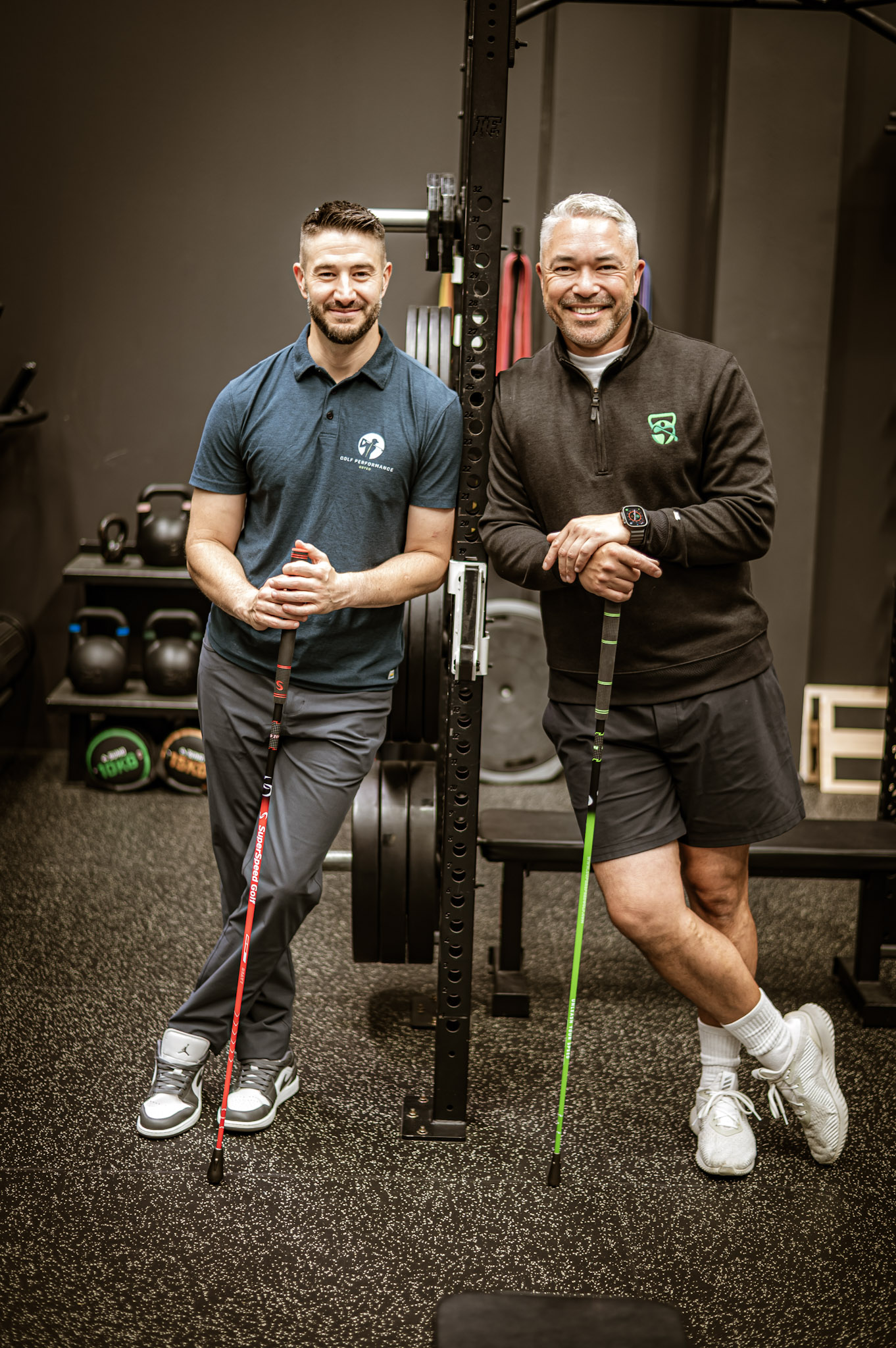 Jon Zuccala and Adam Weeks at Golfers Hub in Port Melbourne
